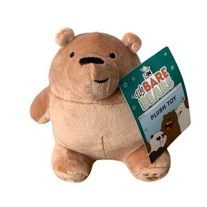 We‎ Bare Bears 7" Plush Grizzly Bear Toy Factory Cartoon Network w/tags Warner